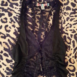 Urban Outfitters XS Lacy Floral Vest